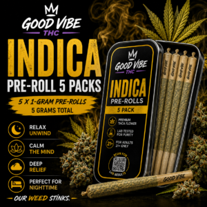 Good Vibe THC Indica Pre-Roll 5 Packs