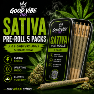 Good Vibe THC Sativa Pre-Roll 5 Packs